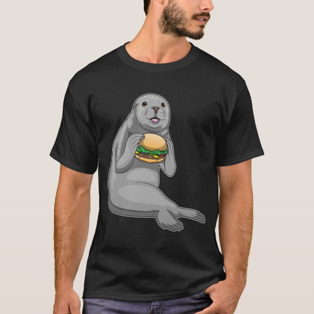 T-shirt Burger de phoque (Devant)