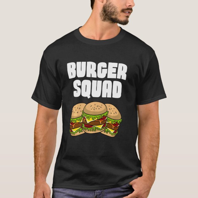 T-shirt Burger Drôle Pour Hommes Femmes Hamburger Cheesebu (Devant)