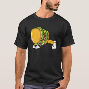 T-shirt Burger Faire Push Ups Bodybuilding