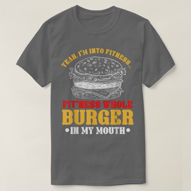 T-shirt Burger Fitness Restauration rapide Hamburger Amate (Design devant)