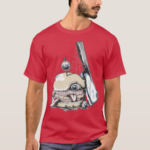 T-shirt Burger fou