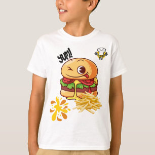T-shirt Burger & Fries Besties - Cute Fast Food Kids TEE