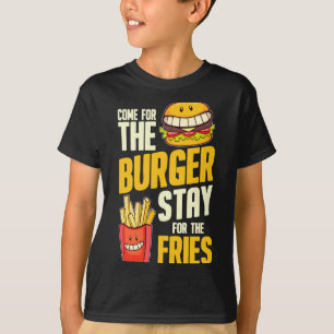 T-shirt Burger hamburger barbecue viande - cheeseburger