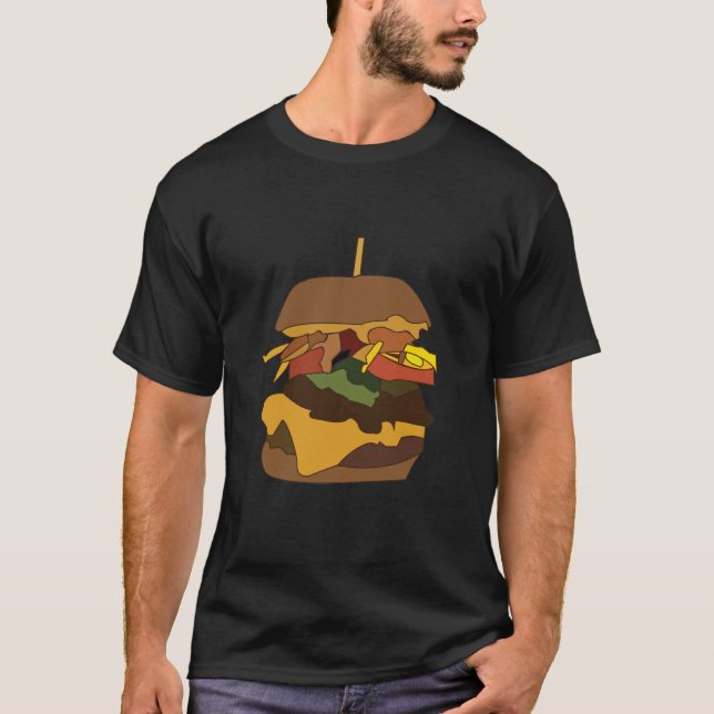 T-shirt Burger Hamburger Burger (Devant)