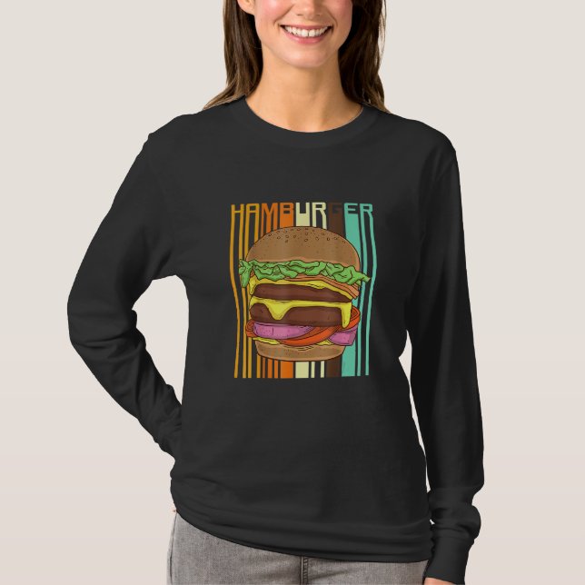 T-shirt Burger Hamburger Cheesburger Pour Fast Food2022 (Devant)