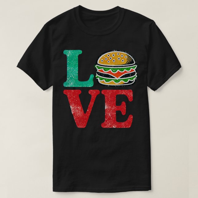 T-shirt Burger Love (Design devant)