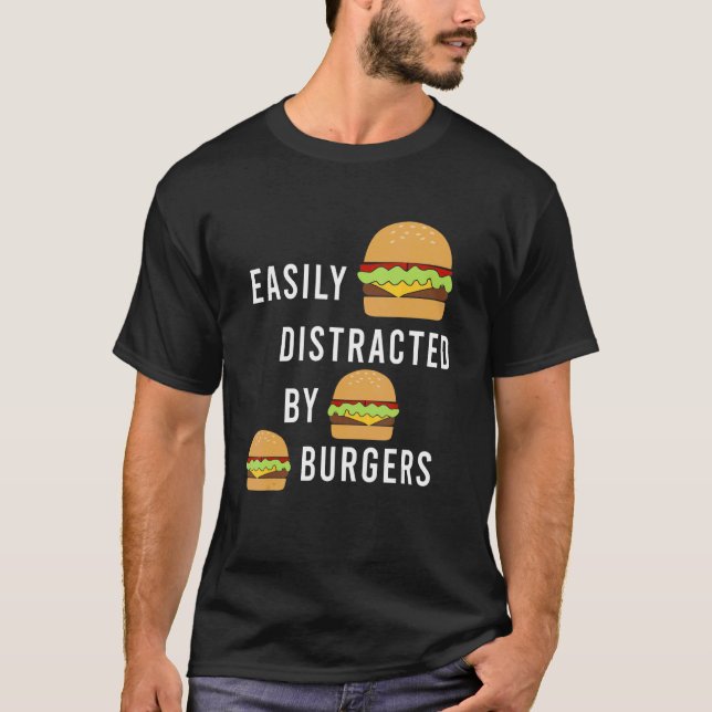 T-shirt Burger Manger Citation Ironique Hamburger Chef (Devant)