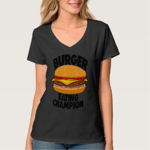 T-shirt Burger Mating Champion Burger Tee - shirt Femme Fo