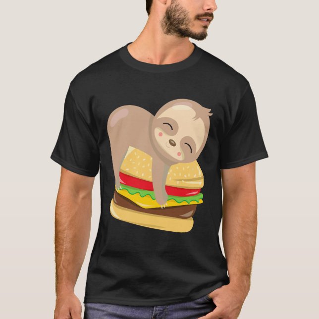 T-shirt Burger mignon Sloth (Devant)