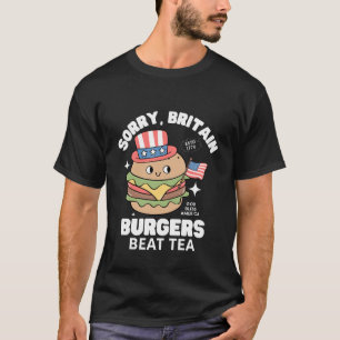 T-shirt Burgers battent le thé