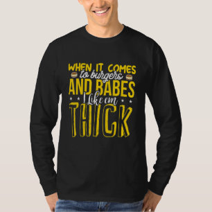 T-shirt Burgers Bébés épais Grosse Fille Aimer BBW Frat Fo