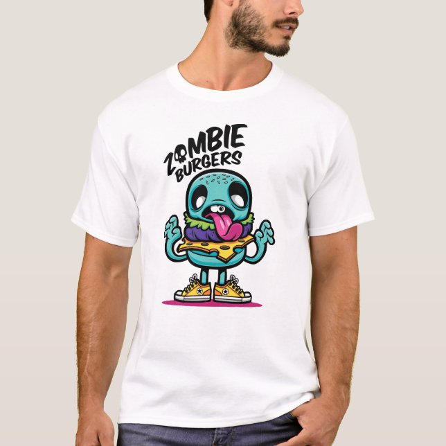 T-shirt Burgers Zombie (Devant)