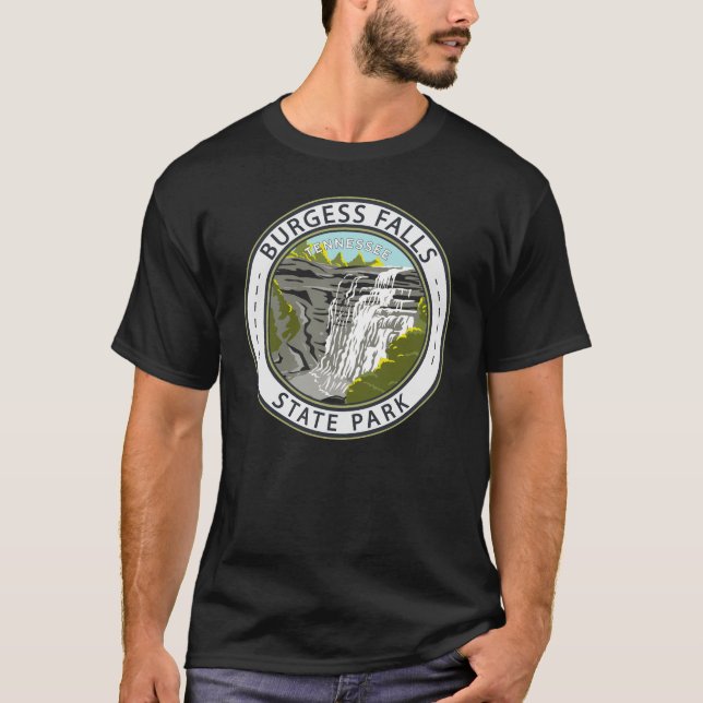 T-shirt Burgess Falls State Park Tennessee Badge (Devant)