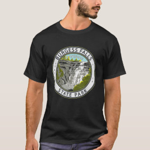 T-shirt Burgess Falls State Park Tennessee Badge Vintage