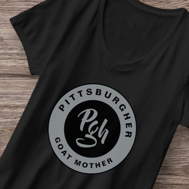 T-shirt Burgh Black Gold Fitness Active Wear Retro Yinzer (Créateur téléchargé)