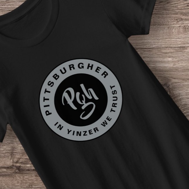 T-shirt Burgh Black Gold Pgh City Active Fitness Yinzer (Créateur téléchargé)