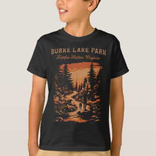 T-shirt Burke Lake Park Fairfax Station Virginie Sentier d
