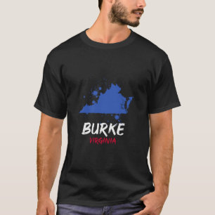 T-shirt Burke Virginie Va Tache de peinture Souvenir de va