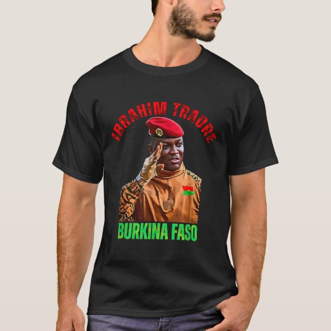 T-shirt Burkina Faso - Ibrahim Traoré Thomas Sankara (Devant)