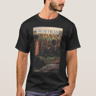 T-shirt Burkina Faso Illustration Voyage Art Vintage