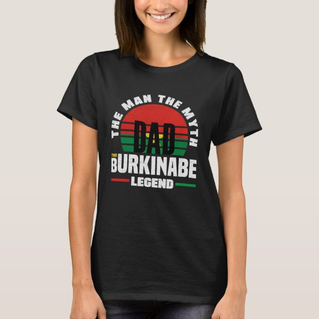 T-shirt Burkinabe Burkina Faso Burkinabe Flag Fathers Day (Devant)