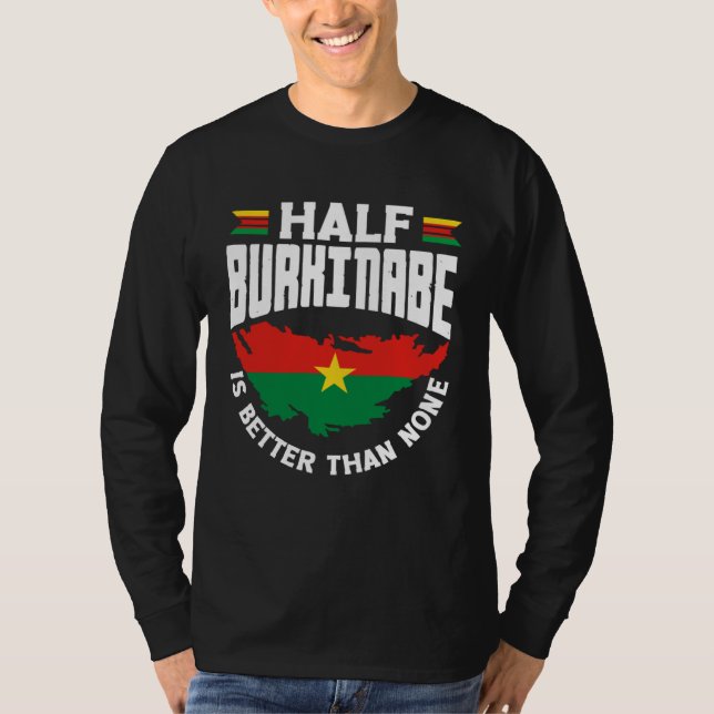 T-shirt Burkinabe Burkina Faso Half Burkinabe Flag (Devant)