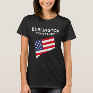 T-shirt Burlington Connecticut USA State America Travel Co