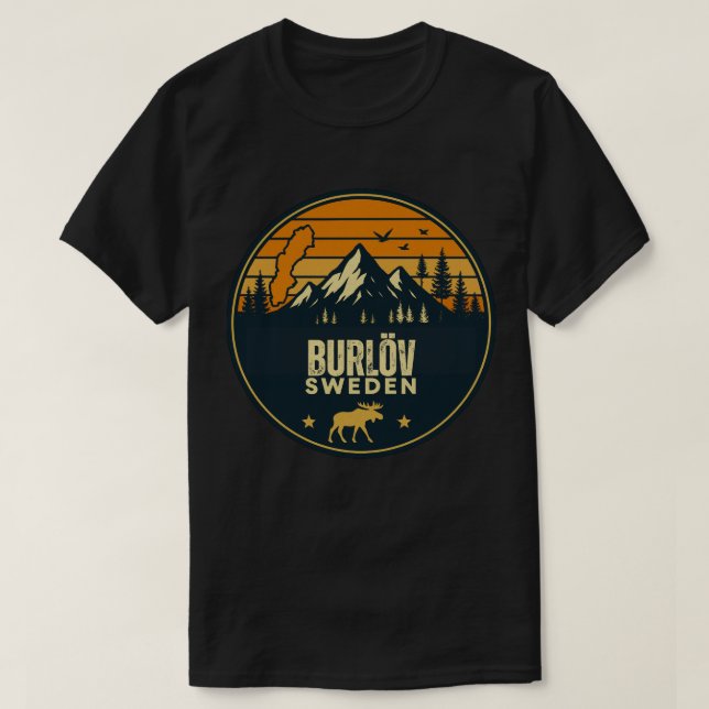 T-shirt Burlöv, Suède Sverige (Design devant)