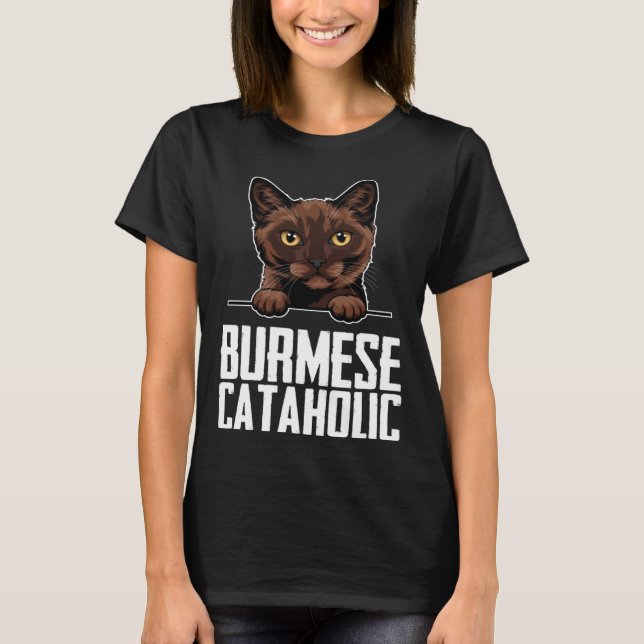 T-shirt Burmese cataholic (Devant)