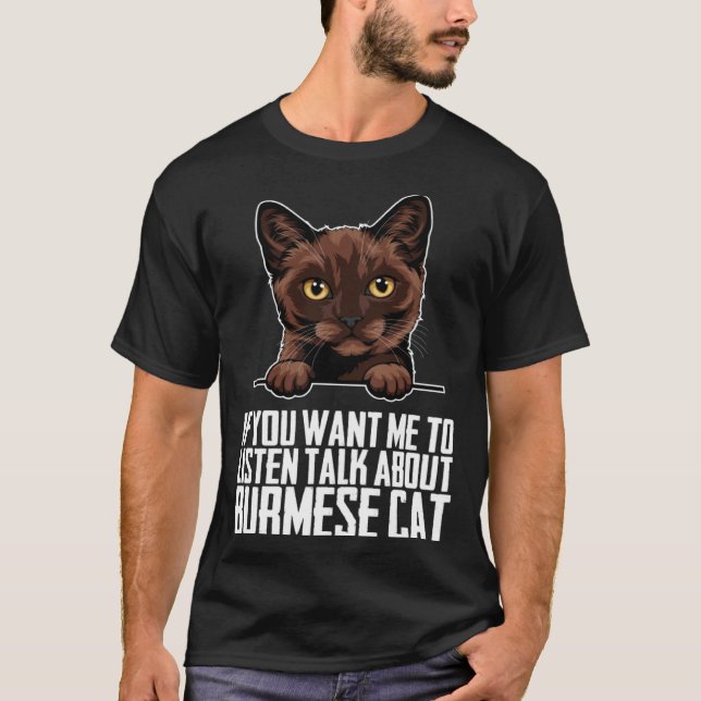 T-shirt Burmese chat birman mère birmane (Devant)