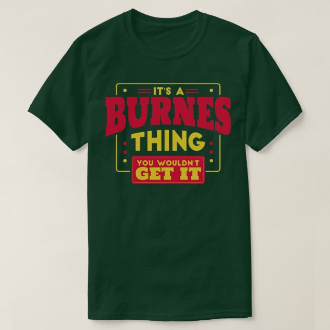 T-shirt Burnes (Design devant)