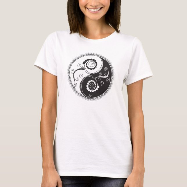T-shirt Burnout Yin-Yang (Devant)
