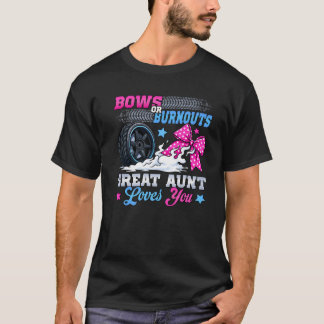 T-shirt Burnouts or Bows Gender Reveal Party Announcement