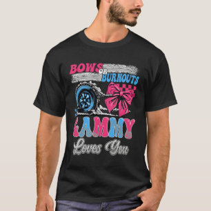 T-shirt Burnouts ou Bows Gammy vous aime Révélation du sex
