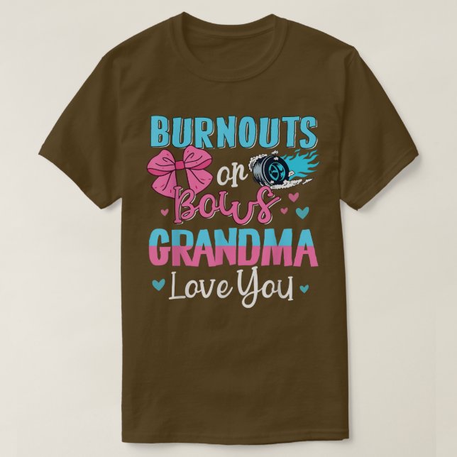 T-shirt Burnouts Ou Bows Grand-mère Vous Aime Sexe Révéler (Design devant)