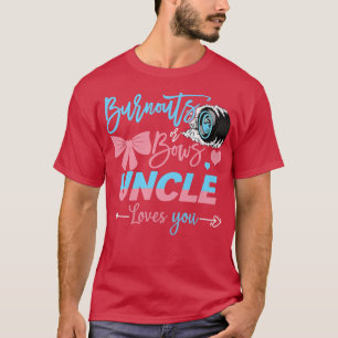 T-shirt Burnouts Ou Bows Oncle Vous Aime Révéler Le Sexe