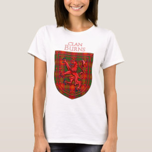 T-shirt Burns Tartan Scottish Plaid Lion Rampant