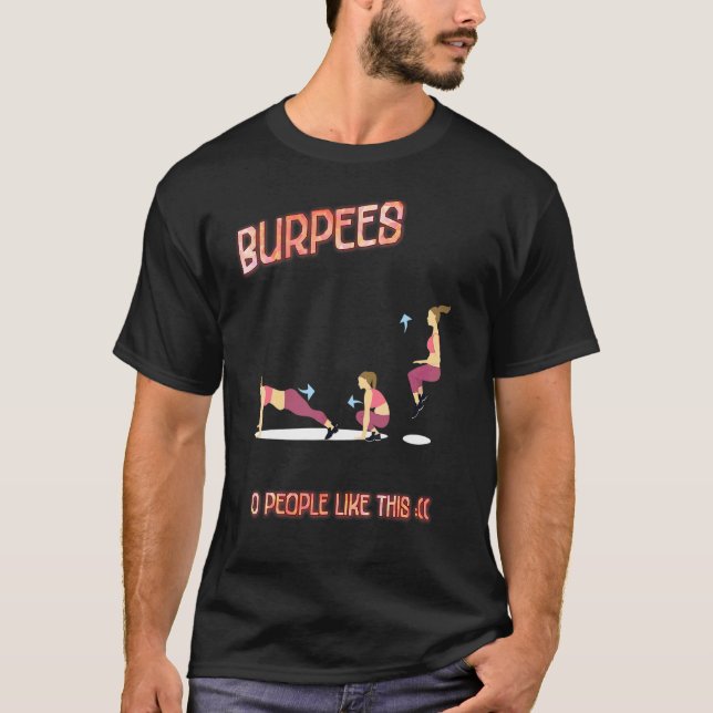 T-shirt Burpees 0 Personnes Comme Cette Plaisanterie Sarca (Devant)