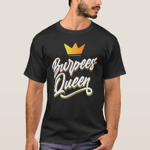 T-shirt Burpees Queen Sport Exercice Fitness Training Girl