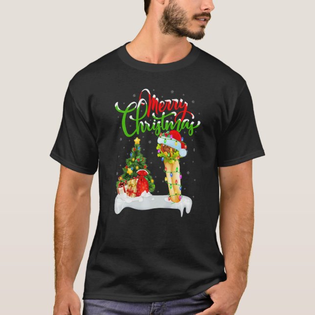 T-shirt Burrito Food  Xmas Decorations Santa Burrito Chris (Devant)