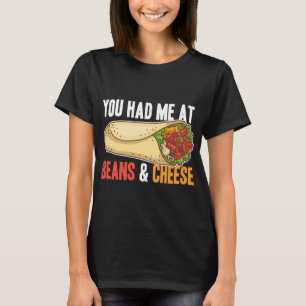 T-shirt Burrito Haricots Fromage Cool mexicain Taco