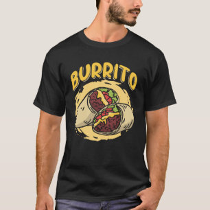 T-shirt Burrito Taco Taquito Cuisine mexicaine pour chican