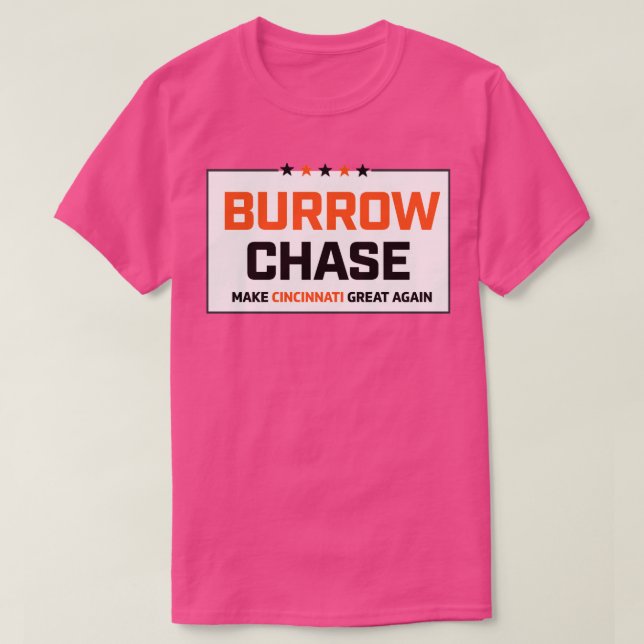 T-shirt Burrow Chase Rendre Cincinnati grande (Design devant)