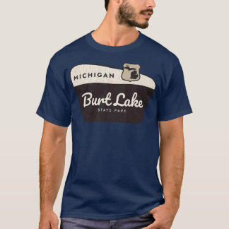 T-shirt Burt Lake State Park Michigan Affiche de bienvenue