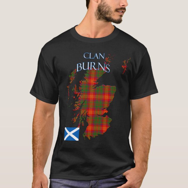 T-shirt Burtish Clan Tartan Scotland (Devant)