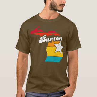 T-shirt Burton Michigan Vintage Souvenir en détresse 2