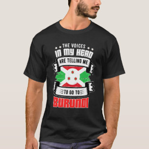 T-shirt Burundi dans ma tête