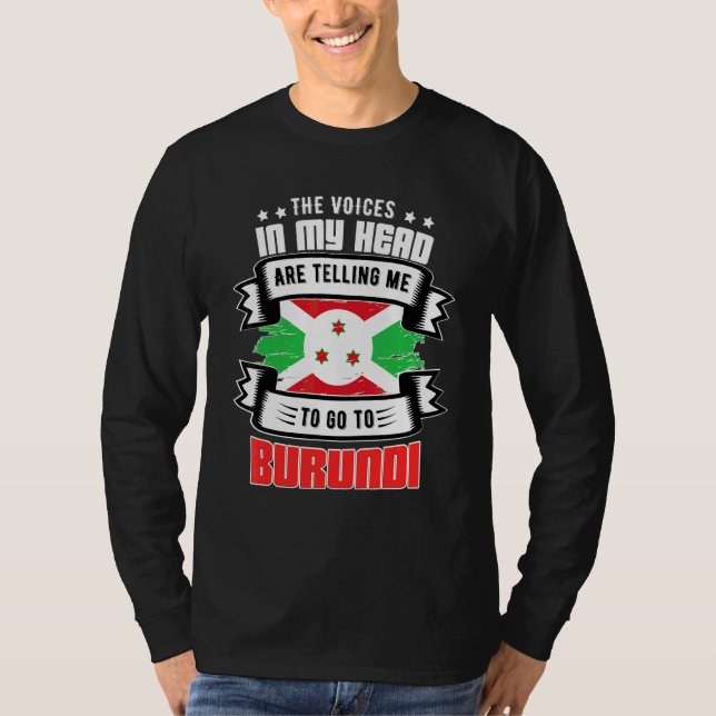 T-shirt Burundi dans ma tête (Devant)