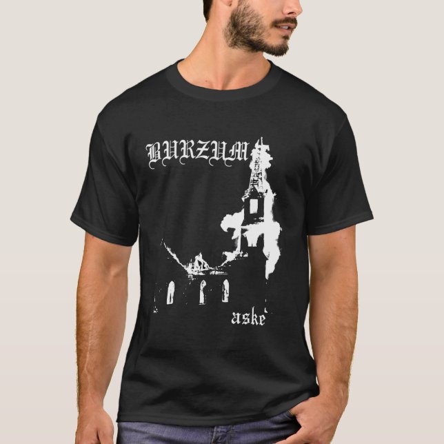 T-shirt Burzum Aske Black Metal (Devant)
