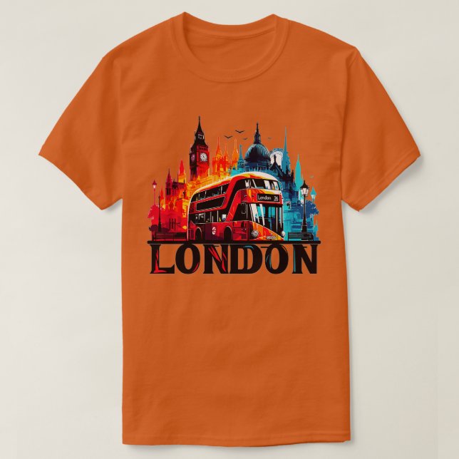T-shirt Bus 1 de Londres (Design devant)